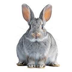 Obraz premium Cute Bunny isolated on a transparent background for web banner
