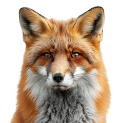 Obraz premium A Fox isolated on a transparent background for web banner