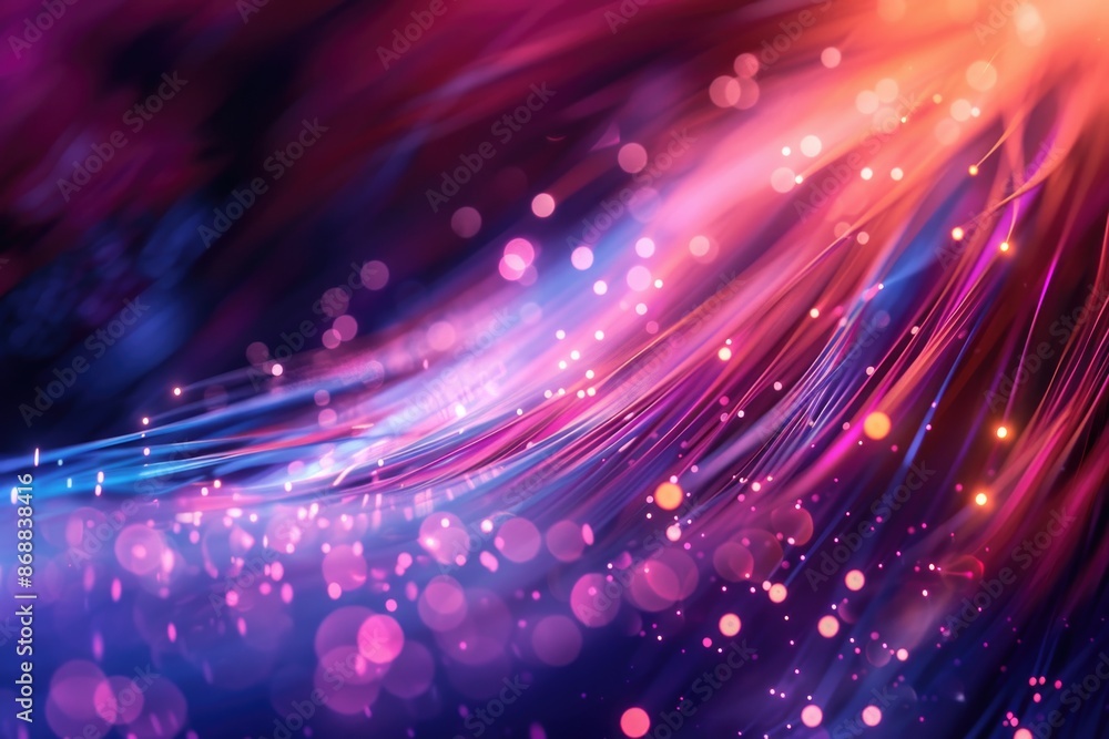Poster blurry image of a colorful background