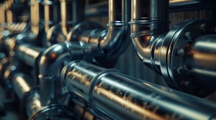 Industry pipes factory construction wallpaper background
