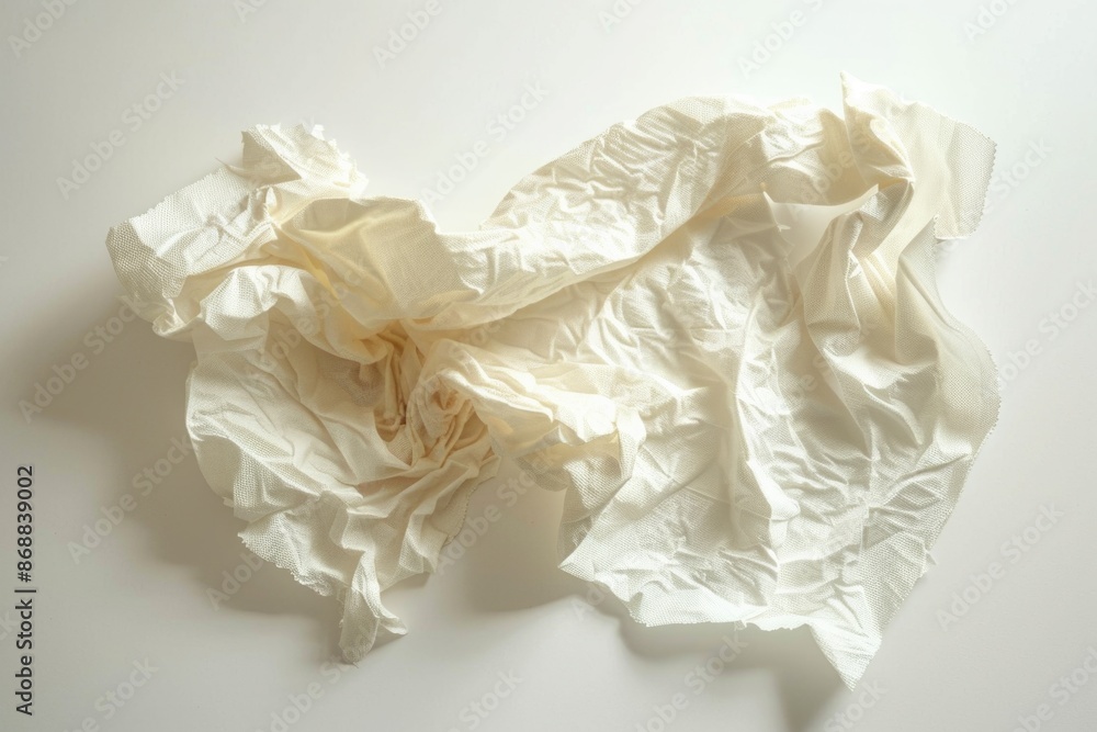 Poster a blank sheet of paper sitting on a plain white background