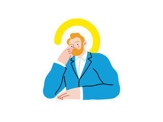 Creative Workspace: Video Conference, modern flat vector concept illustration of person engaging in virtual business meeting Connectivity, collaboration, digital interaction, remote work, productivity