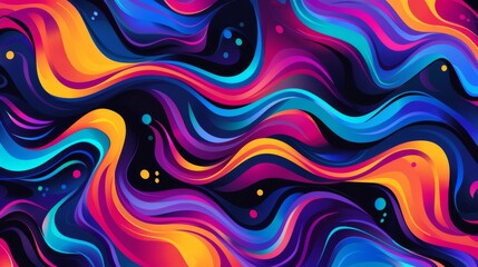 Fototapeta premium Abstract Swirling Colors in a Digital Canvas