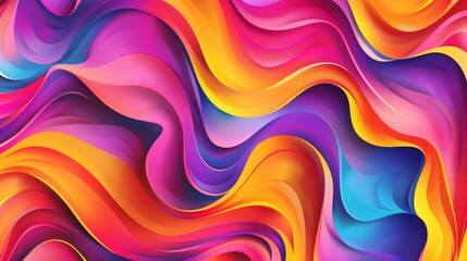 Obraz premium Abstract Colorful Swirling Pattern