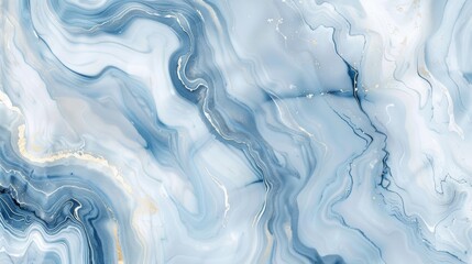 Abstract Blue and Gold Swirls