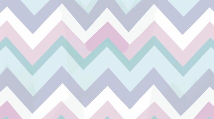 Abstract Chevron Pattern in Pastel Colors