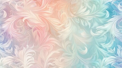Fototapeta premium Abstract Floral Pattern in Pastel Tones