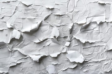 A white background with torn paper on it
