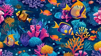 Fototapeta premium Sea Life: Vibrant Underwater Paradise