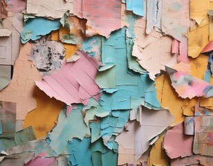 Firefly Old grunge ripped torn pastel colors paper poster surface texture