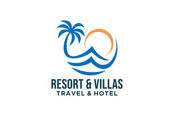 Traveling logo icon design illustration