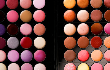 Lipstick palettes with a range of colors for makeup techniques, color theory in beauty, or product reviews