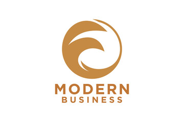 Water wave logo design template