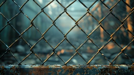 Torn Wire Fence Panels