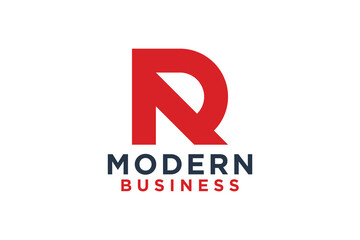 R letter vector logo design template