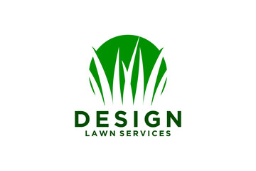 Green Grass Logo Nature Plant