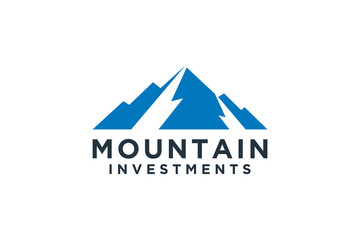 Mountain adventure logo template
