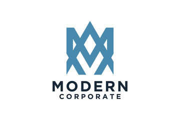 Fototapeta premium Modern Letter M Logo Design Template