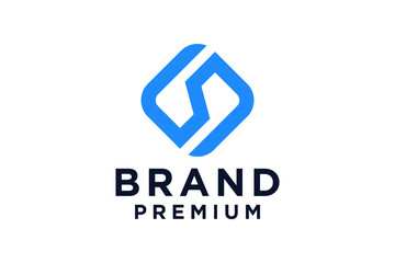 Letter S logo design template