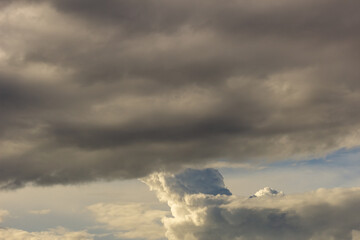 beautiful clouds in blue sky