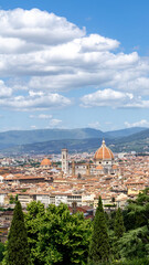 Obraz premium Florence Italy Portrait with Duomo Santa Maria Del Fiore