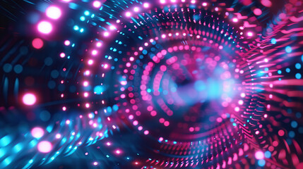 Obraz premium Abstract concepts of technological particles