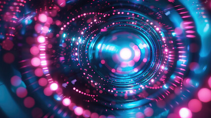 Obraz premium Abstract concepts of technological particles