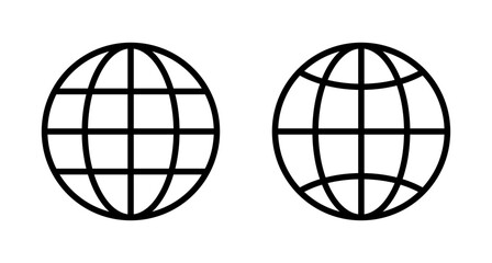 Web icon vector isolated on white background. Website vector icon. Internet world vector