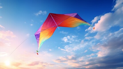kite flying in the sky