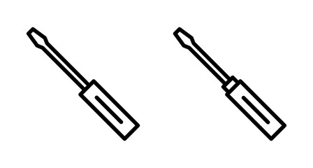 Screwdriver icon vector isolated on white background. Screwdriver vector icon