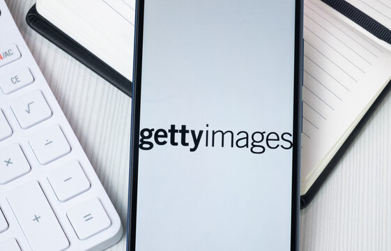 New York, USA - 30 June 2024: Getty Images Logo on Phone Screen, Company Icon