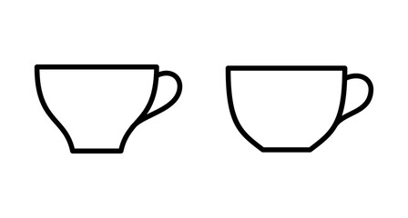coffee cup icon vector isolated on white background. Coffee cup icon. Coffee vector icon. Tea