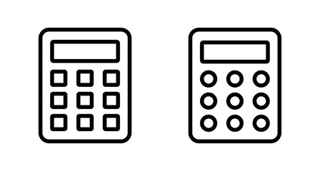 Calculator icon vector isolated on white background. Calculator vector icon. Accounting icon