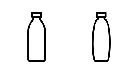 Bottle icon vector isolated on white background. Bottle vector icon