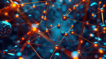 sci-fi network visualization with glowing nodes and dynamic lines