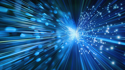 Obraz premium Abstract concepts of technological particles