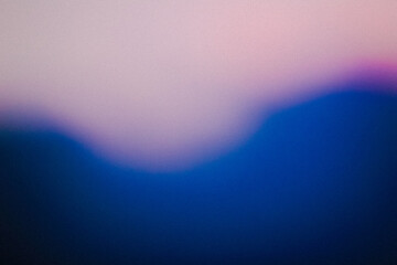 Grainy Blue color gradient abstract background, noise texture effect