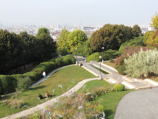Parc de Belleville - A charming spot in the 20&egrave;me arrondissement - Paris - France