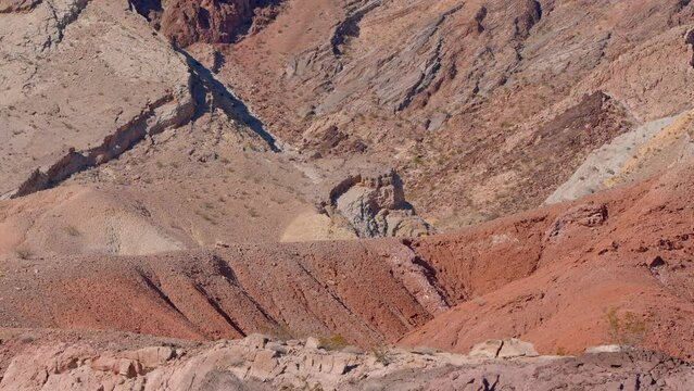 The typical landscape with red rocks and sandstones in the Arizona Desert - travel photography