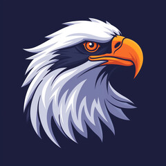 Majestic Eagle Soaring: A Noble Bird of Prey Vector Icon