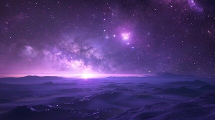 Fototapeta premium cosmic delivery dawn view signifying hope scifi tone Analogous Color Scheme