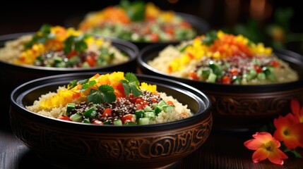 a pan of food with a smoker full of vegetables.
