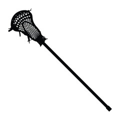 Lacrosse Stick Vector Art Silhouette