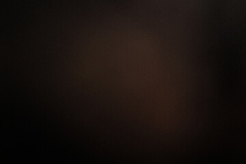 Grainy dark brown color gradient abstract background, noise texture effect