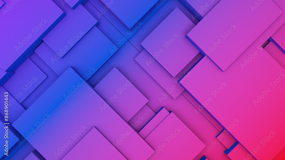 Poster abstract geometric shape background hot and cold gradientsquare used in graphics or background image