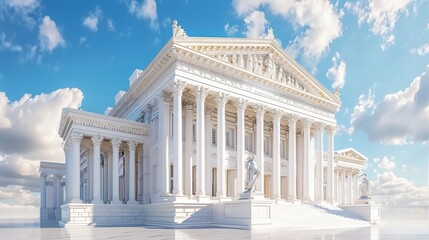 Fototapeta premium Building Design with a Classical Inspired Feel 