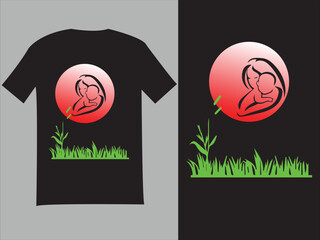 People walk inside the sun t shirt design 