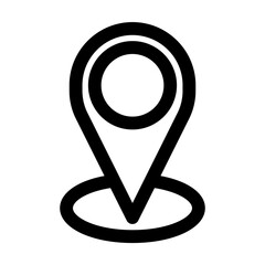 pin location icon in line style. Vector illustration