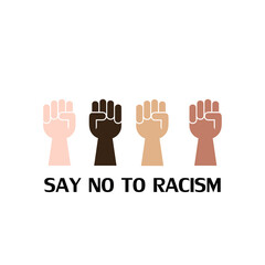logo design icon say no to racists