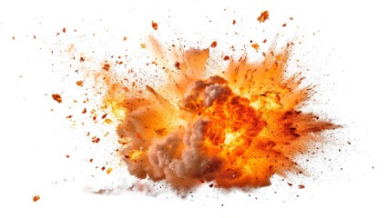 explosion with fire